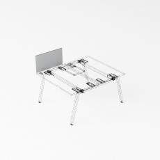 Strike Экран настольный торцевой финальный меламиновый 700х18х400 UDSMLF070 крепеж белый Strike